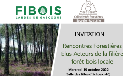 Rencontres Annuelles élus et acteurs de la filière forêt-bois, le 19 octobre 2022 à Ychoux (40)