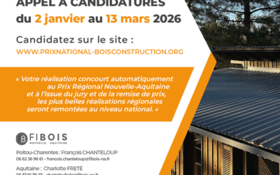 10ᵉ édition du Prix Régional de la Construction Bois en Nouvelle-Aquitaine : valorisez vos projets !