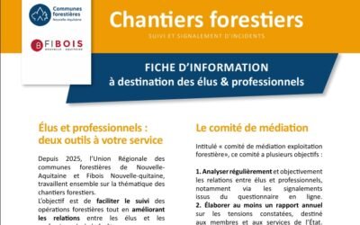 Chantiers Forestiers, des difficultés ? Signalez les !