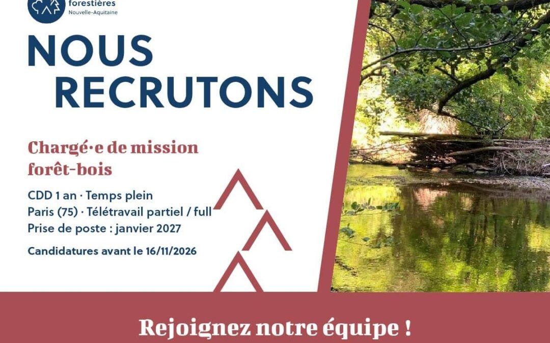 Recrutement : un·e chargé·e de mission « Eau & Forêt » en Limousin